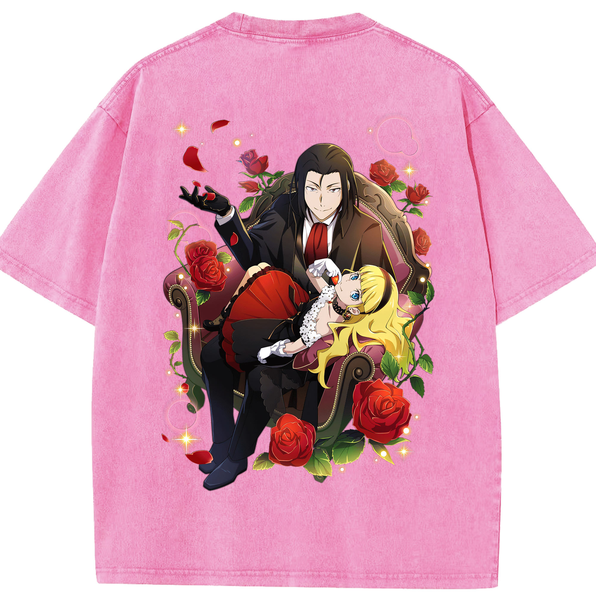 （画像用） 文豪ストレイドッグス Bungo Stray Dogs 綿100% ヴィンテージ風 半袖Tシャツ（背面プリント）
